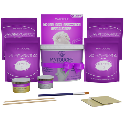 Matouche ® Kit d'empreintes de main pour famille